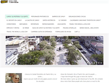 Tablet Screenshot of camuysuhistoriaysugente.com